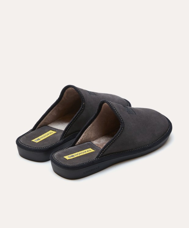 Nordikas ZAPATILLAS DE CASA HOMBRE AFELPADO GRIS