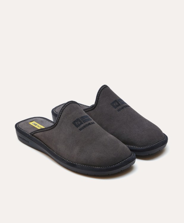 nordikas ZAPATILLAS DE CASA HOMBRE AFELPADO GRIS