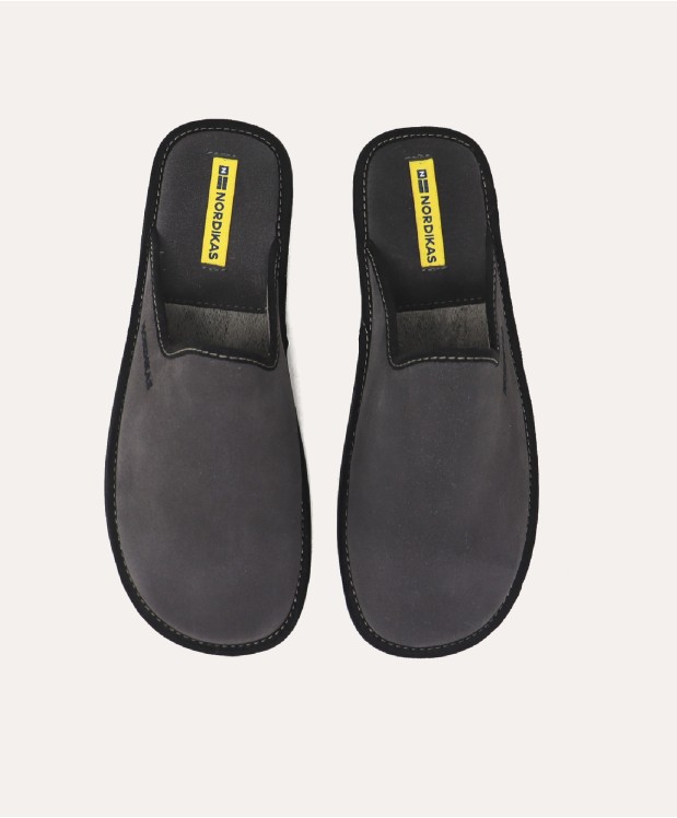 Nordikas ZAPATILLAS DE CASA HOMBRE AFELPADO GRIS