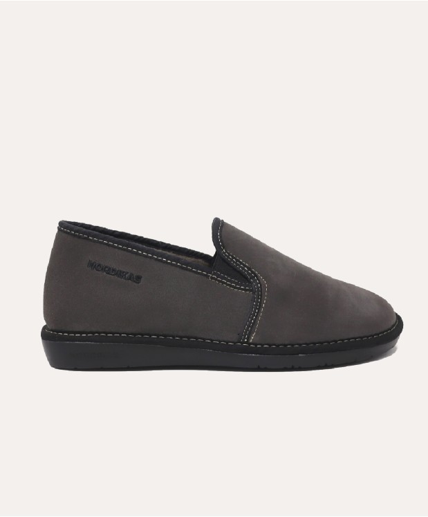 Nordikas ZAPATILLAS DE CASA HOMBRE AFELPADO GRIS