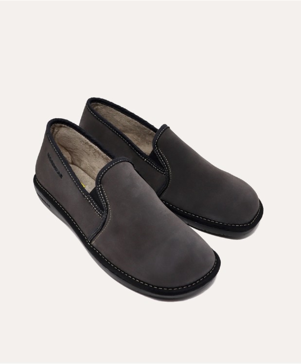 nordikas ZAPATILLAS DE CASA HOMBRE AFELPADO GRIS