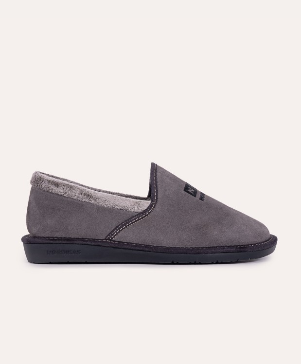 nordikas ZAPATILLAS DE CASA HOMBRE AFELPADO GRIS