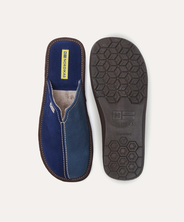 Nordikas ZAPATILLAS DE CASA HOMBRE AFELPADO INDICO