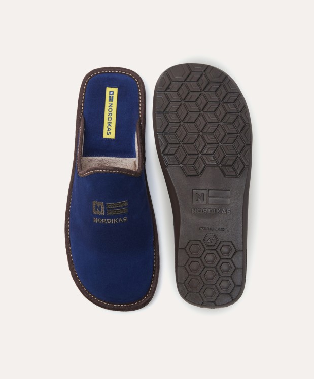 Nordikas ZAPATILLAS DE CASA HOMBRE AFELPADO INDICO