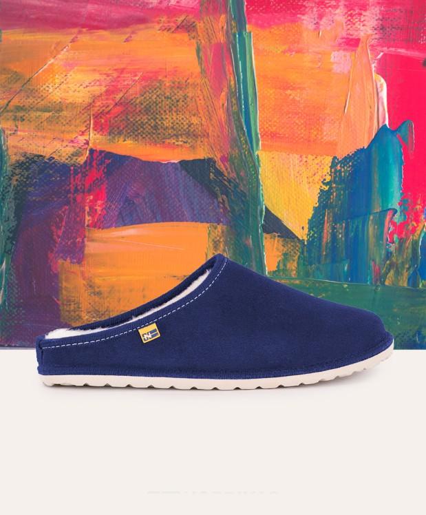 Nordikas ZAPATILLAS DE CASA HOMBRE AFELPADO INDICO