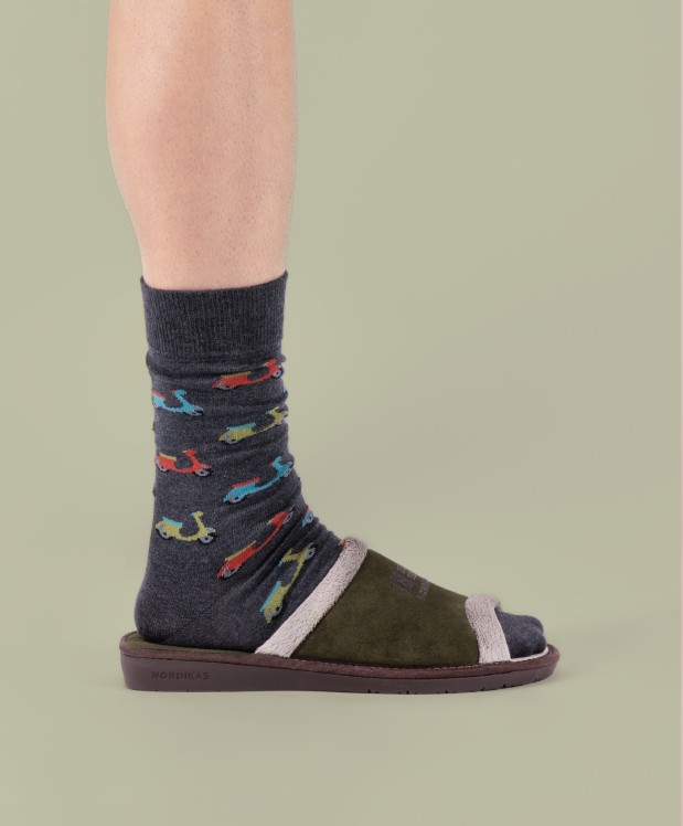 Nordikas ZAPATILLAS DE CASA HOMBRE AFELPADO KAKI