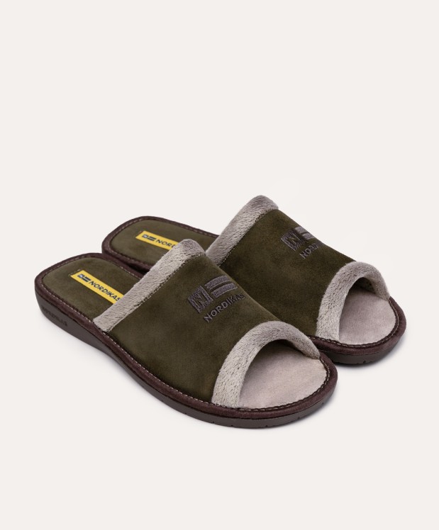 Nordikas ZAPATILLAS DE CASA HOMBRE AFELPADO KAKI