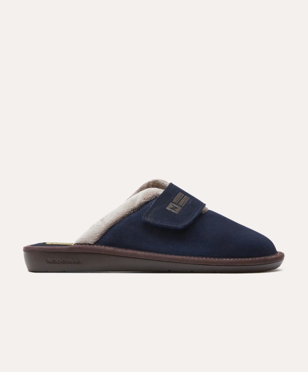Nordikas ZAPATILLAS DE CASA HOMBRE AFELPADO MARINO