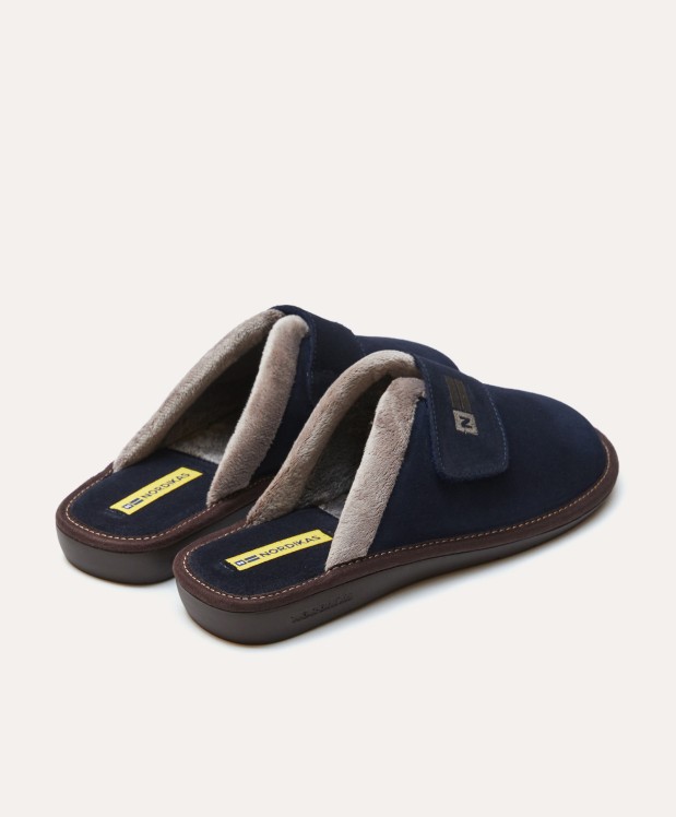 Nordikas ZAPATILLAS DE CASA HOMBRE AFELPADO MARINO