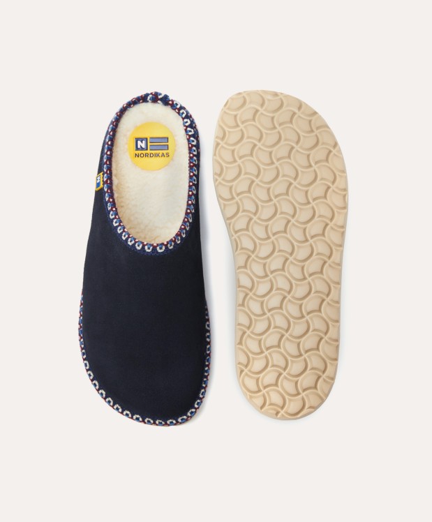 Nordikas ZAPATILLAS DE CASA HOMBRE AFELPADO MARINO