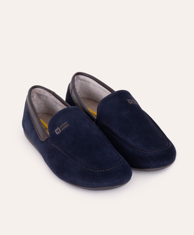 nordikas ZAPATILLAS DE CASA HOMBRE AFELPADO MARINO