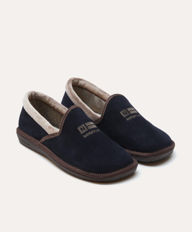 nordikas ZAPATILLAS DE CASA HOMBRE AFELPADO MARINO