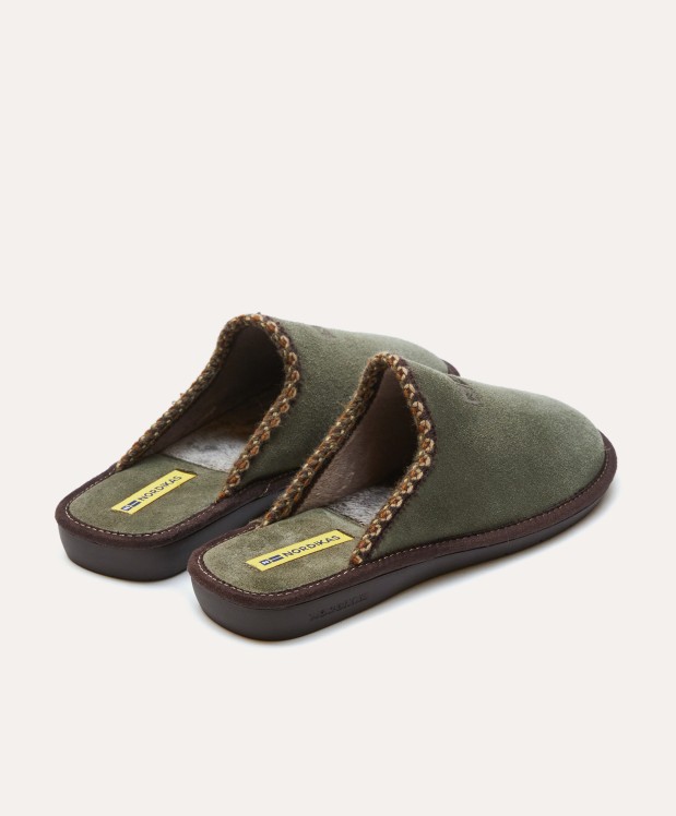 Nordikas ZAPATILLAS DE CASA HOMBRE AFELPADO MUSGO