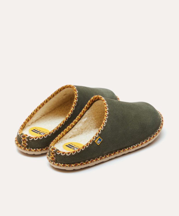 Nordikas ZAPATILLAS DE CASA HOMBRE AFELPADO MUSGO