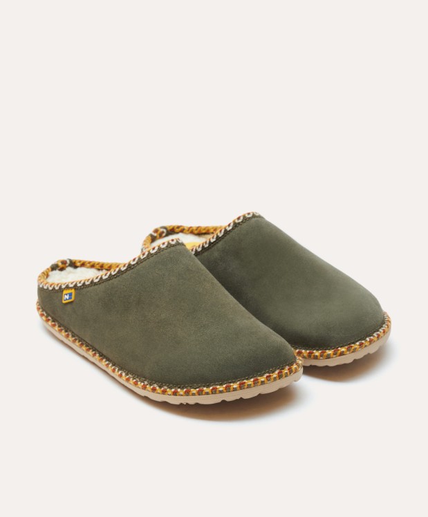 nordikas ZAPATILLAS DE CASA HOMBRE AFELPADO MUSGO