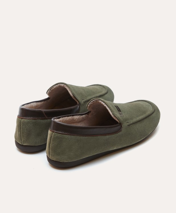 Nordikas ZAPATILLAS DE CASA HOMBRE AFELPADO MUSGO