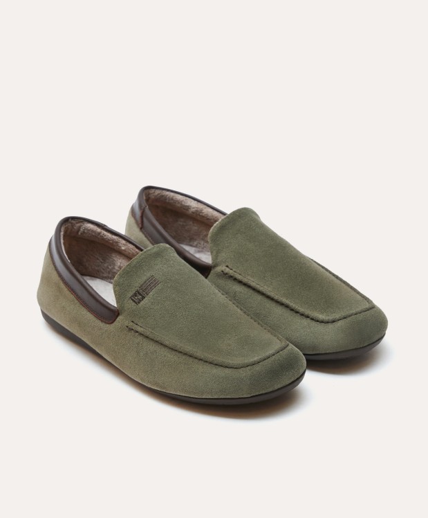 nordikas ZAPATILLAS DE CASA HOMBRE AFELPADO MUSGO