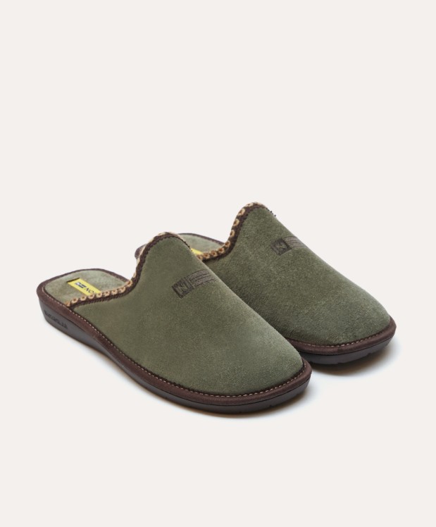 nordikas ZAPATILLAS DE CASA HOMBRE AFELPADO MUSGO