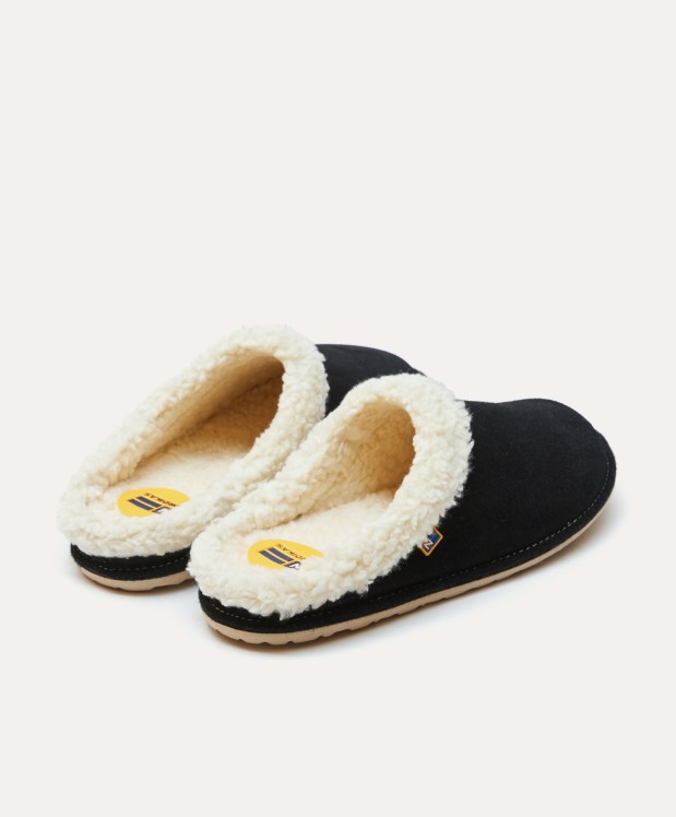 Nordikas ZAPATILLAS DE CASA HOMBRE AFELPADO NEGRO