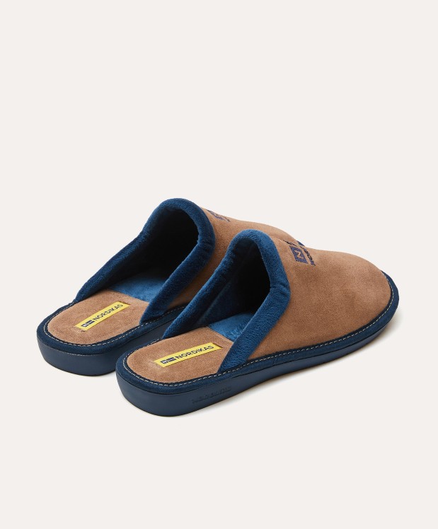 Nordikas ZAPATILLAS DE CASA HOMBRE AFELPADO PIEDRA