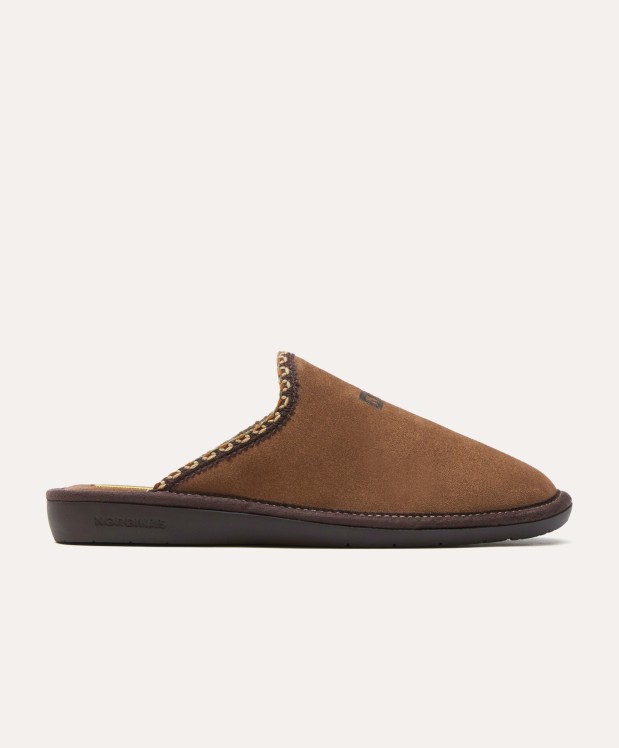 Nordikas ZAPATILLAS DE CASA HOMBRE AFELPADO PIEDRA