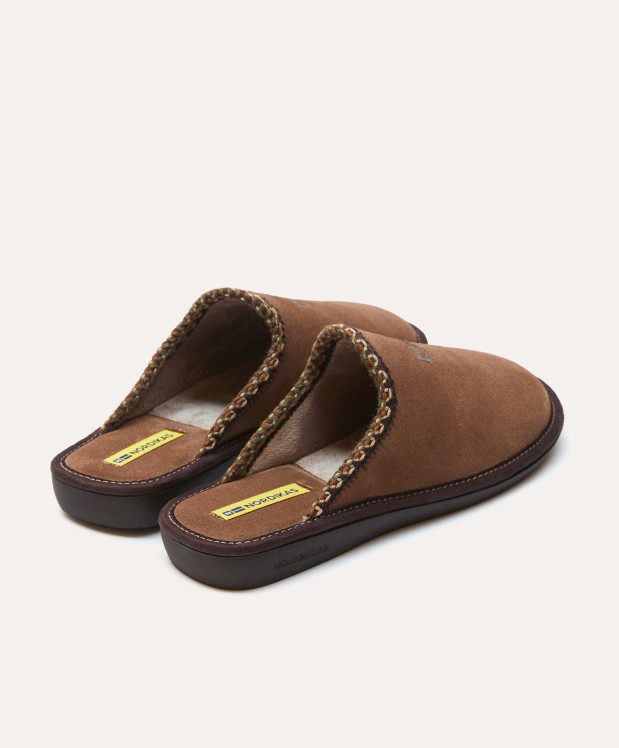 Nordikas ZAPATILLAS DE CASA HOMBRE AFELPADO PIEDRA