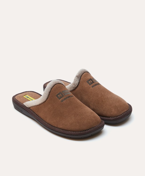 nordikas ZAPATILLAS DE CASA HOMBRE AFELPADO PIEDRA