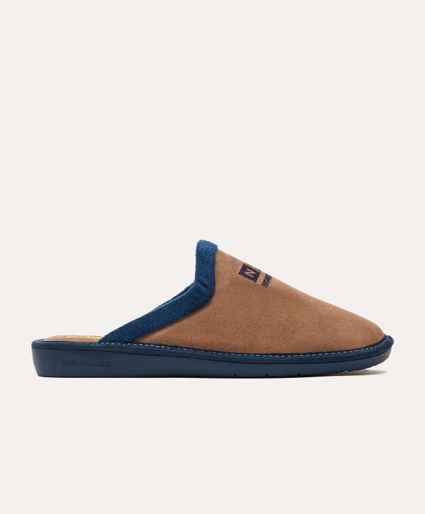 nordikas ZAPATILLAS DE CASA HOMBRE AFELPADO PIEDRA