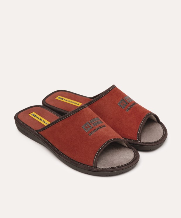 Nordikas ZAPATILLAS DE CASA HOMBRE AFELPADO TEJA