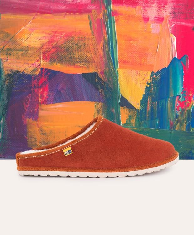 Nordikas ZAPATILLAS DE CASA HOMBRE AFELPADO TEJA