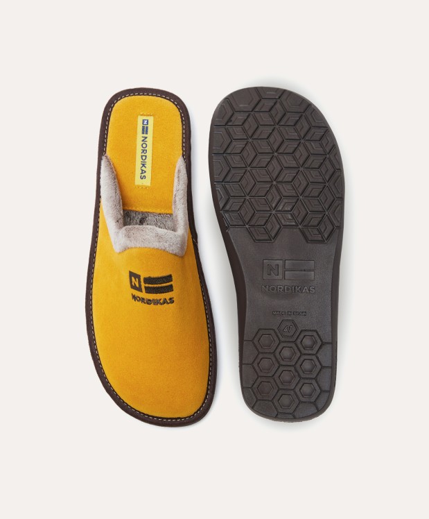 Nordikas ZAPATILLAS DE CASA HOMBRE AFELPADO YELLOW