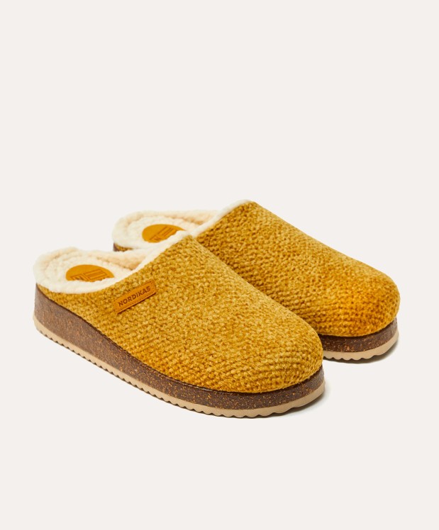 nordikas ZAPATILLAS DE CASA HOMBRE ALASKA MOSTAZA
