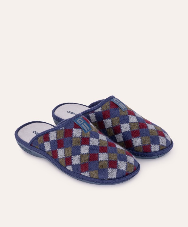 Nordikas ZAPATILLAS DE CASA HOMBRE ARLEQUIN MARINO