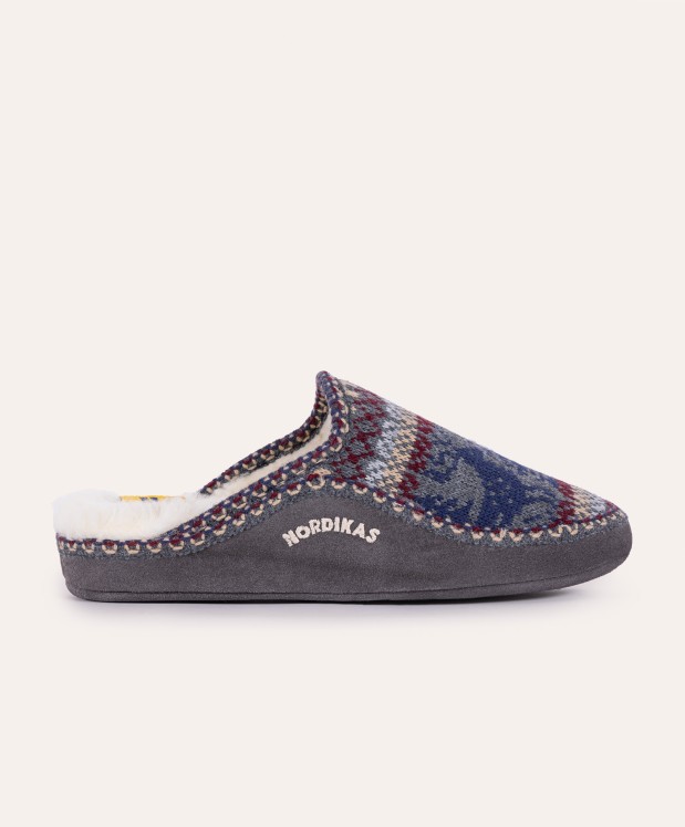Nordikas ZAPATILLAS DE CASA HOMBRE CIERVO GRIS