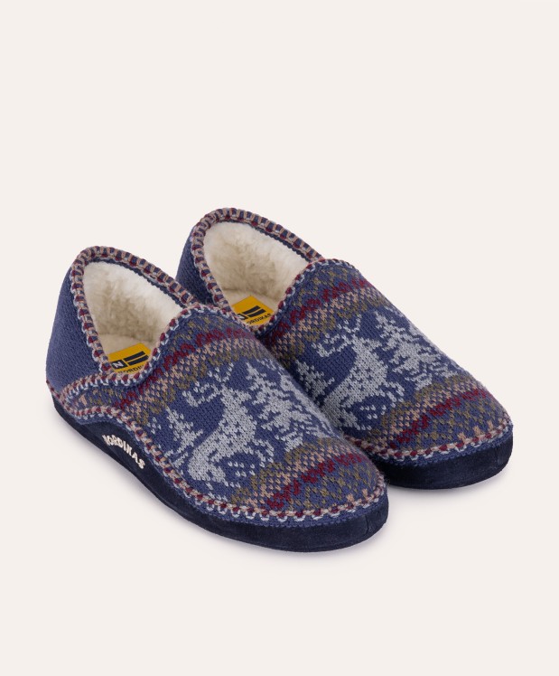 nordikas ZAPATILLAS DE CASA HOMBRE CIERVO MARINO