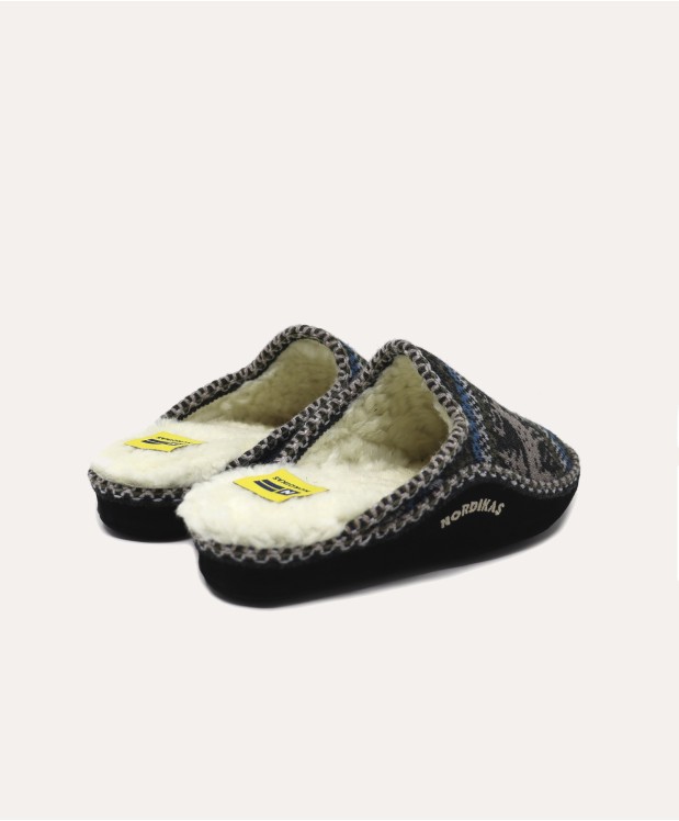 Nordikas ZAPATILLAS DE CASA HOMBRE CIERVO NEGRO