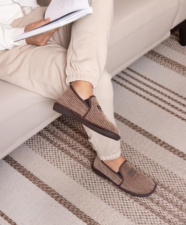 Nordikas ZAPATILLAS DE CASA HOMBRE CORDELE MOKA
