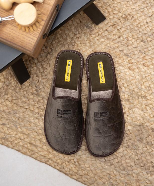 Nordikas ZAPATILLAS DE CASA HOMBRE CUBIK KAKI