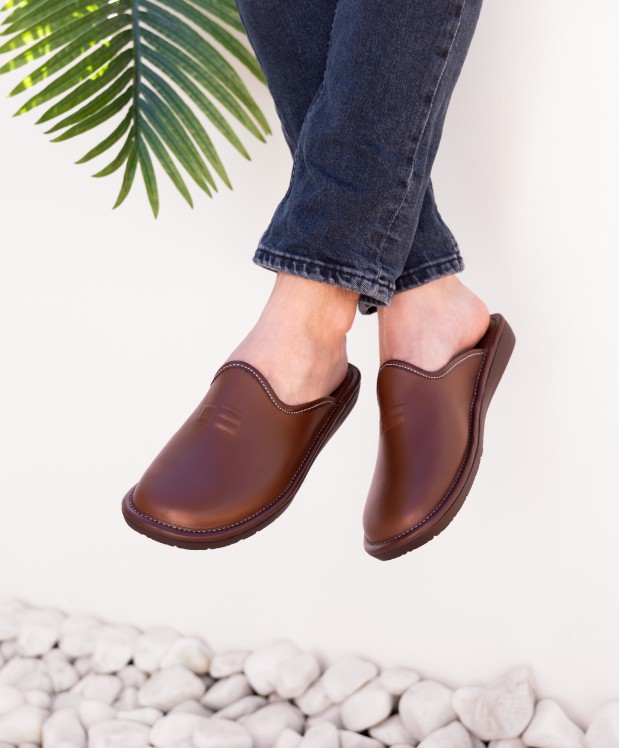 Nordikas ZAPATILLAS DE CASA HOMBRE DUBLIN CUERO