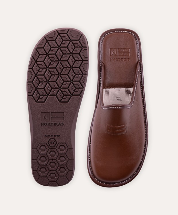 Nordikas ZAPATILLAS DE CASA HOMBRE DUBLIN CUERO