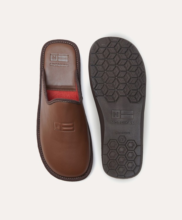 Nordikas ZAPATILLAS DE CASA HOMBRE DUBLIN MARRON