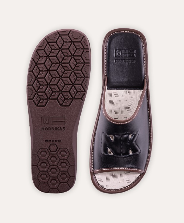 Nordikas ZAPATILLAS DE CASA HOMBRE DUBLIN NEGRO