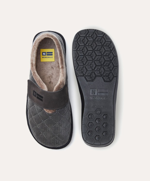 Nordikas ZAPATILLAS DE CASA HOMBRE EDIMBURGO GRIS