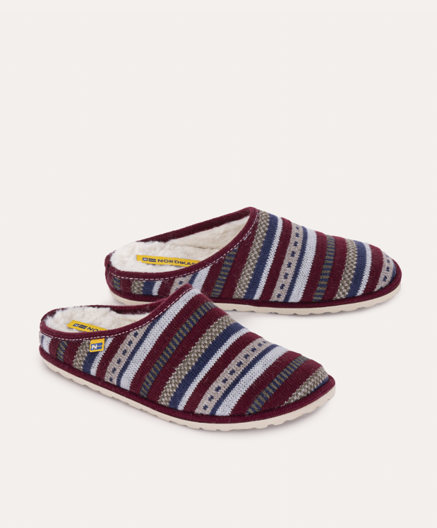 Nordikas ZAPATILLAS DE CASA HOMBRE LAPONIA BURDEOS