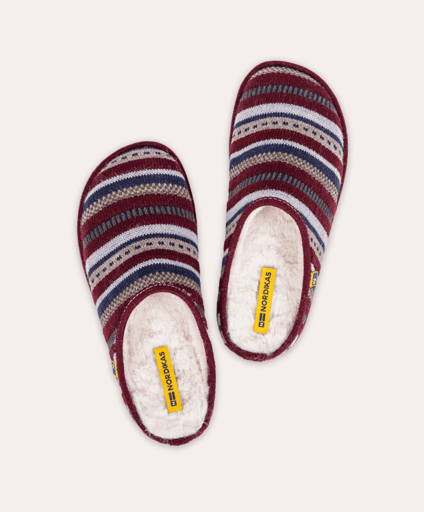 Nordikas ZAPATILLAS DE CASA HOMBRE LAPONIA BURDEOS