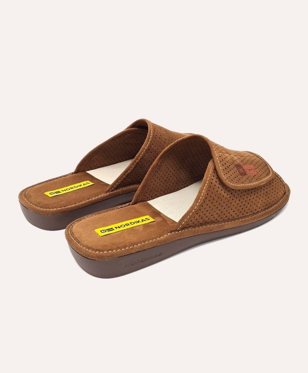 Nordikas ZAPATILLAS DE CASA HOMBRE MICRO CUERO