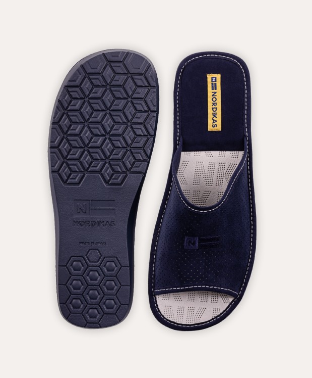 Nordikas ZAPATILLAS DE CASA HOMBRE MICRO MARINO