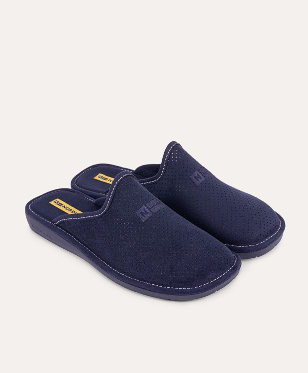 nordikas ZAPATILLAS DE CASA HOMBRE MICRO MARINO