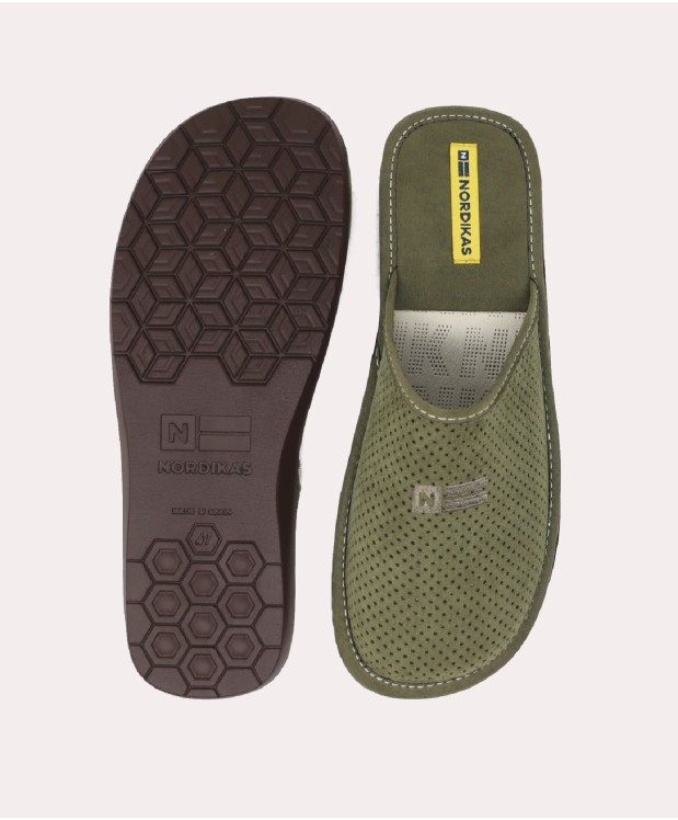 Nordikas ZAPATILLAS DE CASA HOMBRE MICRO MILITAR