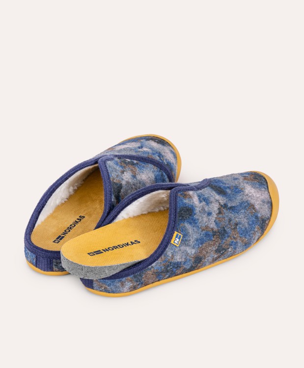 Nordikas ZAPATILLAS DE CASA HOMBRE ORION AZUL